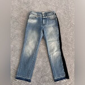 French Connection Classic Blue Jeans with Black Accent